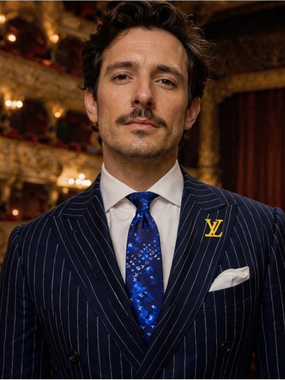 🔥LV INK WATERCOLOR🔥🆕💯LOUIS VUITTON ARTISAN INK MONOGRAM🔥CHARMS MOTIF TIE☁️